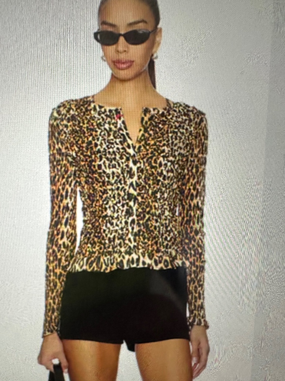 Pure Cashmere Leopard Cardigan